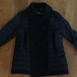 Moncler down peacoat size small